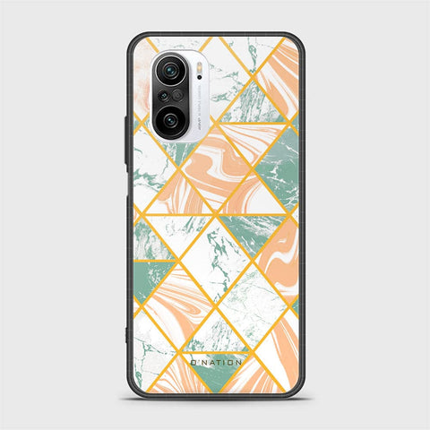 Xiaomi Redmi K40 Cover - O'Nation Shades of Marble Series - HQ Ultra Shine Premium Infinity Glass Soft Silicon Borders Case