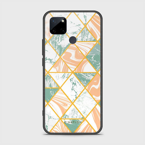 Realme C21Y Cover - O'Nation Shades of Marble Series - HQ Ultra Shine Premium Infinity Glass Soft Silicon Borders Case