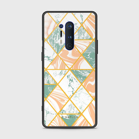 OnePlus 8 Pro Cover - O'Nation Shades of Marble Series - HQ Ultra Shine Premium Infinity Glass Soft Silicon Borders Case