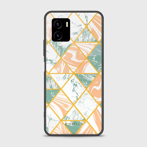 Vivo Y01 Cover - O'Nation Shades of Marble Series - HQ Ultra Shine Premium Infinity Glass Soft Silicon Borders Case