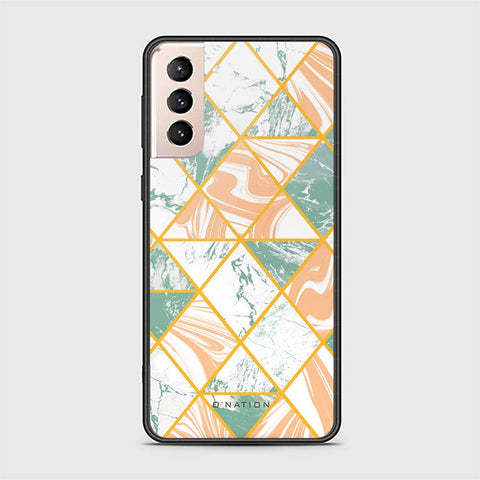 Samsung Galaxy S22 5G Cover - O'Nation Shades of Marble Series - HQ Ultra Shine Premium Infinity Glass Soft Silicon Borders Case