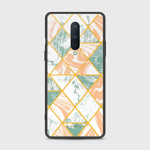 OnePlus 8 4G Cover - O'Nation Shades of Marble Series - HQ Ultra Shine Premium Infinity Glass Soft Silicon Borders Case