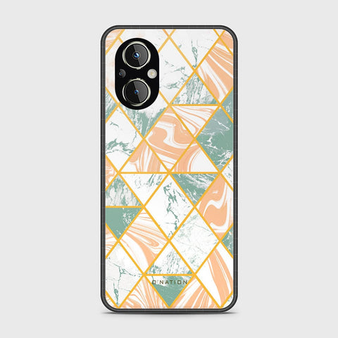 Oppo Reno 7Z 5G Cover - O'Nation Shades of Marble Series - HQ Ultra Shine Premium Infinity Glass Soft Silicon Borders Case