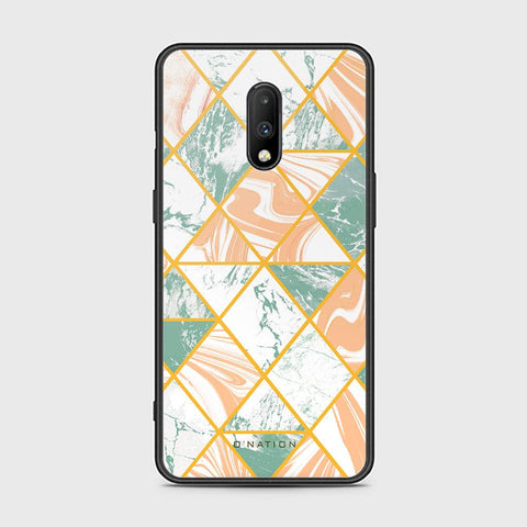 OnePlus 7 Cover - O'Nation Shades of Marble Series - HQ Ultra Shine Premium Infinity Glass Soft Silicon Borders Case