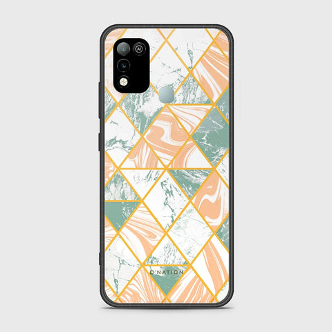 Infinix Hot 10 Play Cover - O'Nation Shades of Marble Series - HQ Ultra Shine Premium Infinity Glass Soft Silicon Borders Case