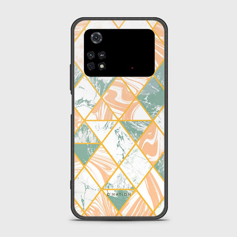 Xiaomi Poco M4 Pro 4G Cover - O'Nation Shades of Marble Series - HQ Ultra Shine Premium Infinity Glass Soft Silicon Borders Case