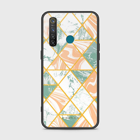 Realme 5 Pro Cover - O'Nation Shades of Marble Series - HQ Ultra Shine Premium Infinity Glass Soft Silicon Borders Case