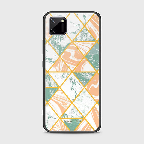 Realme C11 Cover - O'Nation Shades of Marble Series - HQ Ultra Shine Premium Infinity Glass Soft Silicon Borders Case