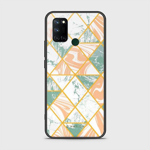 Realme C17 Cover - O'Nation Shades of Marble Series - HQ Ultra Shine Premium Infinity Glass Soft Silicon Borders Case