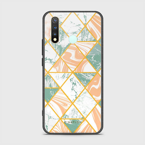 Vivo Y19 Cover - O'Nation Shades of Marble Series - HQ Ultra Shine Premium Infinity Glass Soft Silicon Borders Case