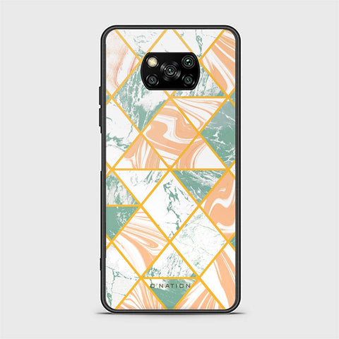 Xiaomi Poco X3 Cover - O'Nation Shades of Marble Series - HQ Ultra Shine Premium Infinity Glass Soft Silicon Borders Case