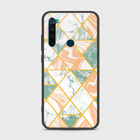 Xiaomi Redmi Note 8 Cover - O'Nation Shades of Marble Series - HQ Ultra Shine Premium Infinity Glass Soft Silicon Borders Case