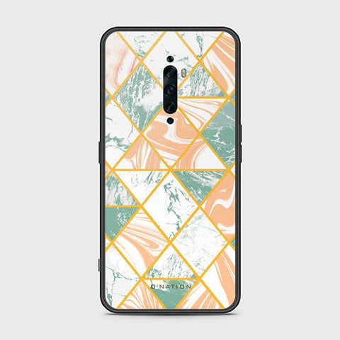 Oppo Reno 2F Cover - O'Nation Shades of Marble Series - HQ Ultra Shine Premium Infinity Glass Soft Silicon Borders Case