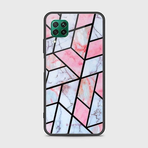 Huawei Nova 7i Cover - O'Nation Shades of Marble Series - HQ Ultra Shine Premium Infinity Glass Soft Silicon Borders Case