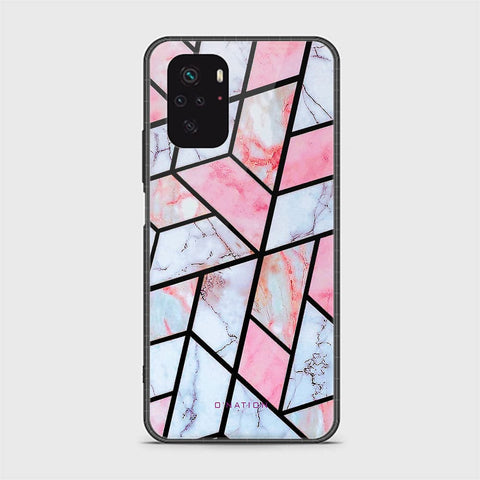 Xiaomi Redmi Note 10 4G Cover - O'Nation Shades of Marble Series - HQ Ultra Shine Premium Infinity Glass Soft Silicon Borders Case