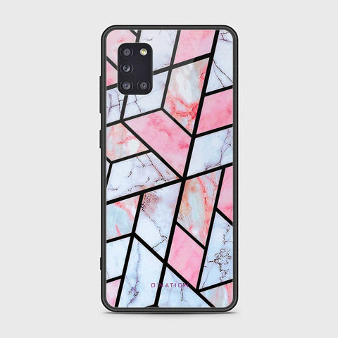 Samsung Galaxy A31 Cover - O'Nation Shades of Marble Series - HQ Ultra Shine Premium Infinity Glass Soft Silicon Borders Case