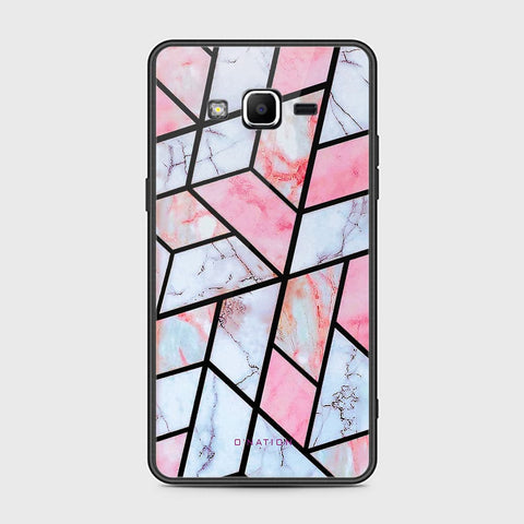 Samsung Galaxy Grand Prime Cover - O'Nation Shades of Marble Series - HQ Ultra Shine Premium Infinity Glass Soft Silicon Borders Case