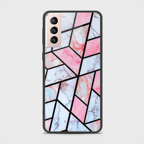 Samsung Galaxy S21 Plus 5G Cover - O'Nation Shades of Marble Series - HQ Ultra Shine Premium Infinity Glass Soft Silicon Borders Case