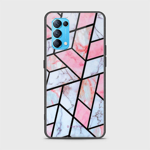 Oppo Find X3 Lite Cover - O'Nation Shades of Marble Series - HQ Ultra Shine Premium Infinity Glass Soft Silicon Borders Case