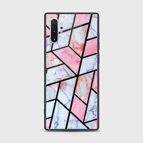 Samsung Galaxy Note 10 Plus Cover - O'Nation Shades of Marble Series - HQ Ultra Shine Premium Infinity Glass Soft Silicon Borders Case