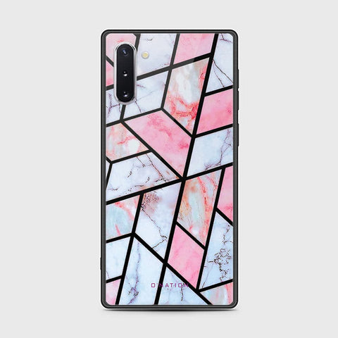 Samsung Galaxy Note 10 Cover - O'Nation Shades of Marble Series - HQ Ultra Shine Premium Infinity Glass Soft Silicon Borders Case