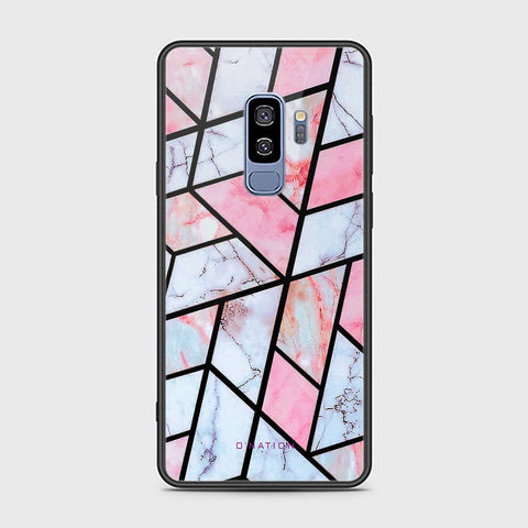 Samsung Galaxy S9 Plus Cover - O'Nation Shades of Marble Series - HQ Ultra Shine Premium Infinity Glass Soft Silicon Borders Case