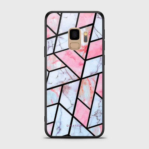 Samsung Galaxy S9 Cover - O'Nation Shades of Marble Series - HQ Ultra Shine Premium Infinity Glass Soft Silicon Borders Case