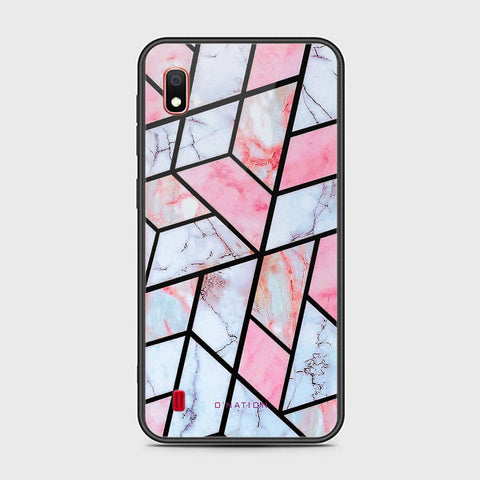 Samsung Galaxy A10 Cover - O'Nation Shades of Marble Series - HQ Ultra Shine Premium Infinity Glass Soft Silicon Borders Case