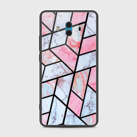 Huawei Mate 10 Cover - O'Nation Shades of Marble Series - HQ Ultra Shine Premium Infinity Glass Soft Silicon Borders Case