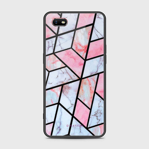 Oppo A1k Cover - O'Nation Shades of Marble Series - HQ Ultra Shine Premium Infinity Glass Soft Silicon Borders Case