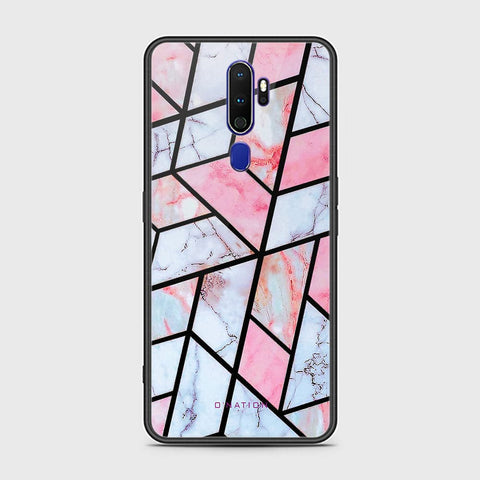 Oppo A9 2020 Cover - O'Nation Shades of Marble Series - HQ Ultra Shine Premium Infinity Glass Soft Silicon Borders Case