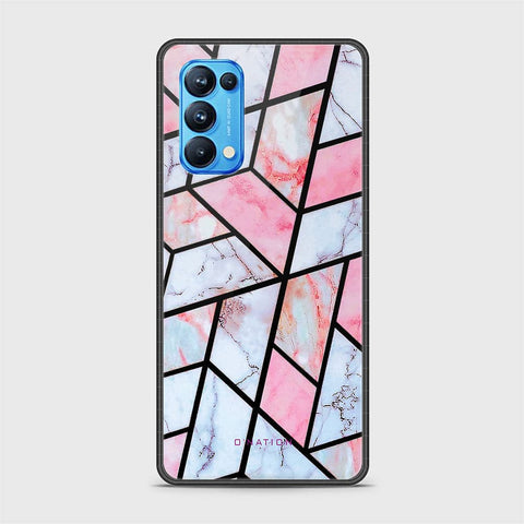 Oppo Reno 5 Pro 5G Cover - O'Nation Shades of Marble Series - HQ Ultra Shine Premium Infinity Glass Soft Silicon Borders Case