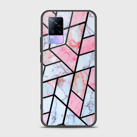 Vivo Y73 Cover - O'Nation Shades of Marble Series - HQ Ultra Shine Premium Infinity Glass Soft Silicon Borders Case