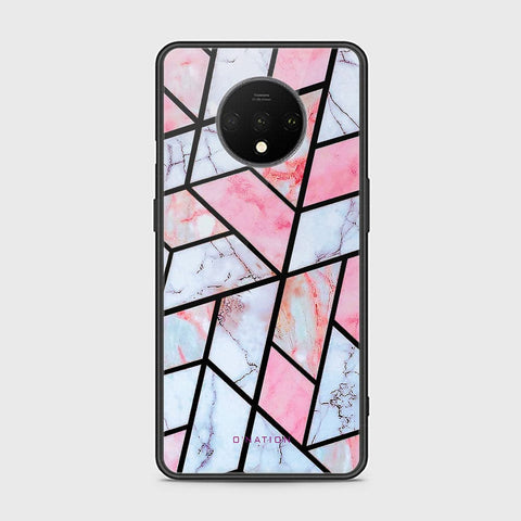 OnePlus 7T Cover - O'Nation Shades of Marble Series - HQ Ultra Shine Premium Infinity Glass Soft Silicon Borders Case