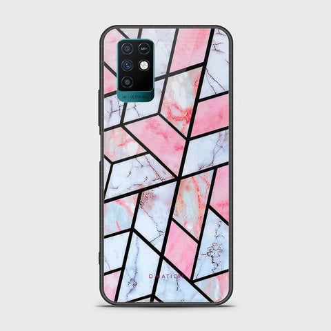 Infinix Note 10 Cover - O'Nation Shades of Marble Series - HQ Ultra Shine Premium Infinity Glass Soft Silicon Borders Case