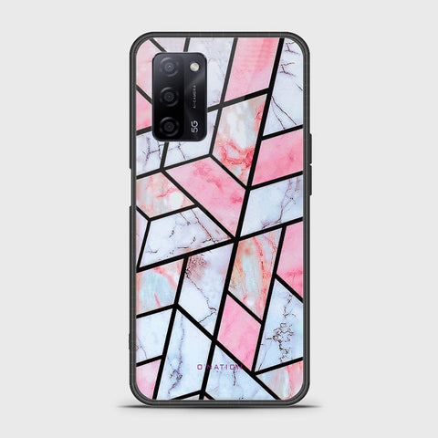 Oppo A55 5G Cover - O'Nation Shades of Marble Series - HQ Ultra Shine Premium Infinity Glass Soft Silicon Borders Case