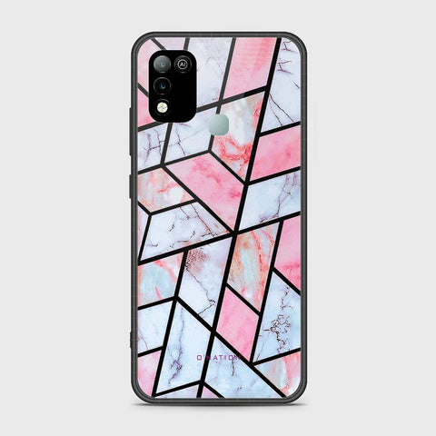 Infinix Hot 10 Play Cover - O'Nation Shades of Marble Series - HQ Ultra Shine Premium Infinity Glass Soft Silicon Borders Case