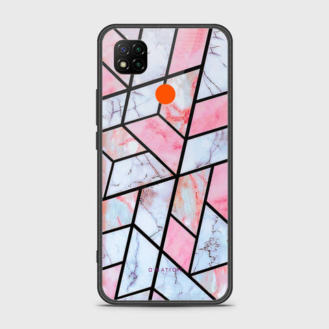 Xiaomi Redmi 10A Cover - O'Nation Shades of Marble Series - HQ Ultra Shine Premium Infinity Glass Soft Silicon Borders Case