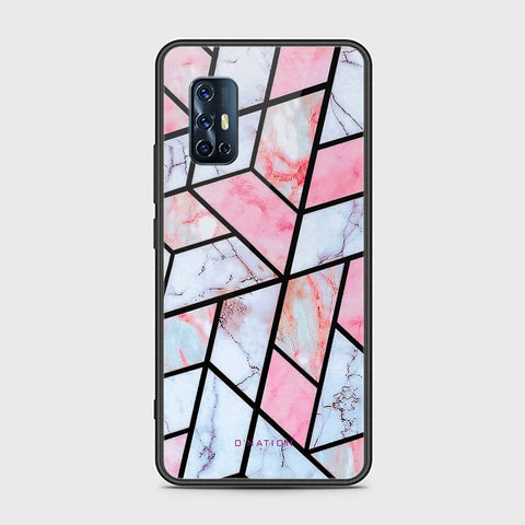 Vivo V17 Cover - O'Nation Shades of Marble Series - HQ Ultra Shine Premium Infinity Glass Soft Silicon Borders Case