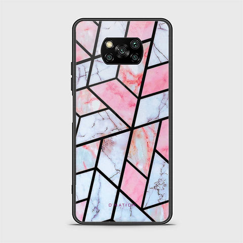 Xiaomi Poco X3 Cover - O'Nation Shades of Marble Series - HQ Ultra Shine Premium Infinity Glass Soft Silicon Borders Case