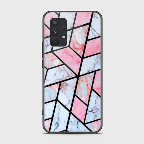 Samsung Galaxy A32 Cover - O'Nation Shades of Marble Series - HQ Ultra Shine Premium Infinity Glass Soft Silicon Borders Case