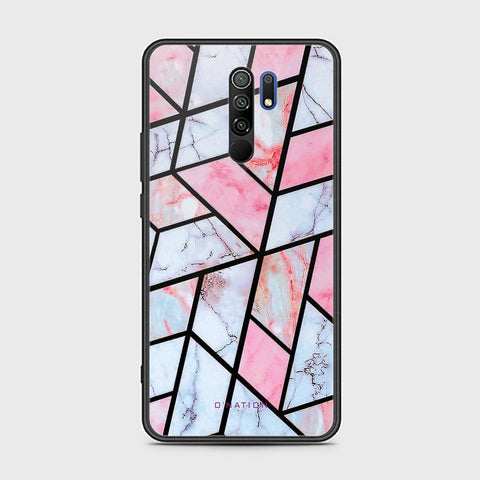 Xiaomi Redmi 9 Cover - O'Nation Shades of Marble Series - HQ Ultra Shine Premium Infinity Glass Soft Silicon Borders Case