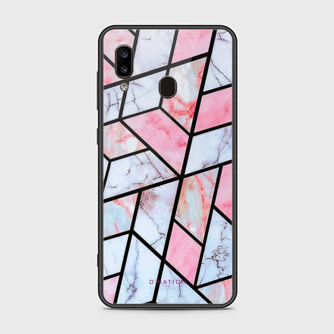 Samsung Galaxy A30 Cover - O'Nation Shades of Marble Series - HQ Ultra Shine Premium Infinity Glass Soft Silicon Borders Case