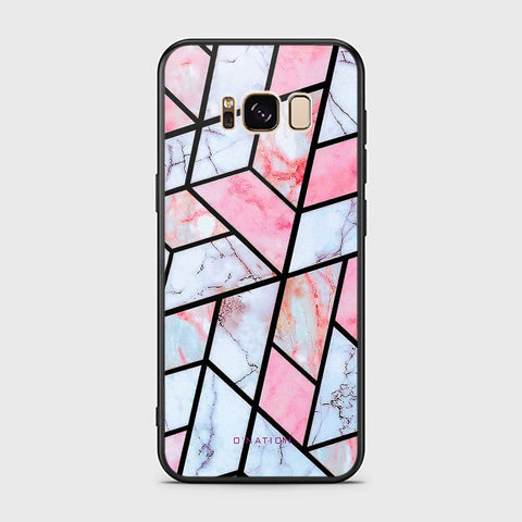 Samsung Galaxy S8 Cover - O'Nation Shades of Marble Series - HQ Ultra Shine Premium Infinity Glass Soft Silicon Borders Case