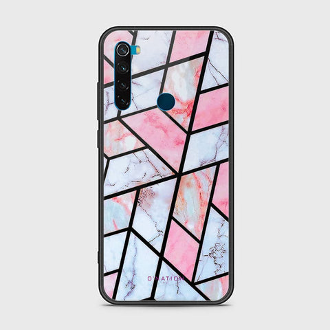 Xiaomi Redmi Note 8 Cover - O'Nation Shades of Marble Series - HQ Ultra Shine Premium Infinity Glass Soft Silicon Borders Case