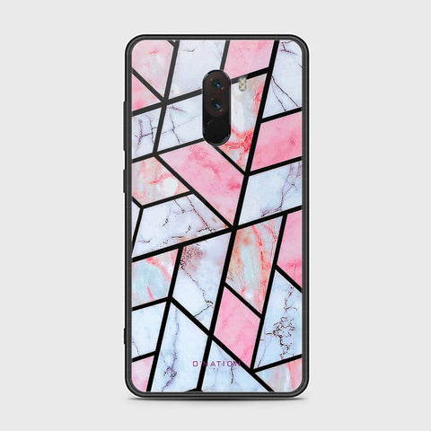 Xiaomi Pocophone F1 Cover - O'Nation Shades of Marble Series - HQ Ultra Shine Premium Infinity Glass Soft Silicon Borders Case