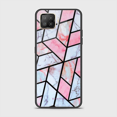 Oppo F17 Cover - O'Nation Shades of Marble Series - HQ Ultra Shine Premium Infinity Glass Soft Silicon Borders Case