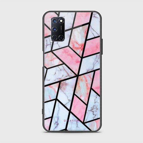 Oppo A92 Cover - O'Nation Shades of Marble Series - HQ Ultra Shine Premium Infinity Glass Soft Silicon Borders Case