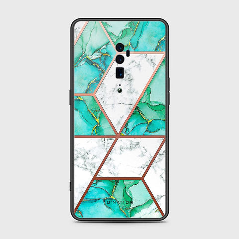 Oppo Reno 10x Zoom Cover - O'Nation Shades of Marble Series - HQ Ultra Shine Premium Infinity Glass Soft Silicon Borders Case