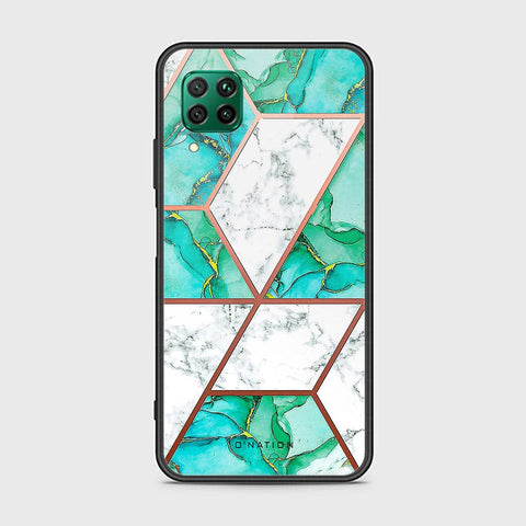 Huawei Nova 7i Cover - O'Nation Shades of Marble Series - HQ Ultra Shine Premium Infinity Glass Soft Silicon Borders Case